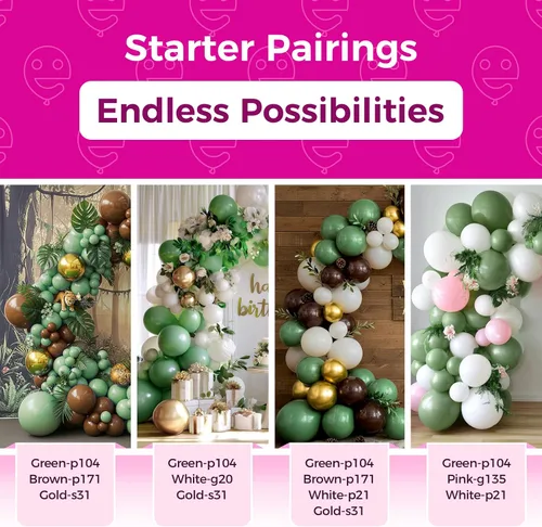 Miniatura 15 de Bezente - Globos de 5 pulgadas de látex redondos pequeños para revelación de género, despedidas de soltera, cumpleaños, bodas y aniversarios, aptos