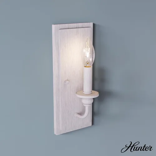 Miniatura 3 de Hunter Fan Company 19641 Southcrest - Aplique de pared, color blanco envejecido