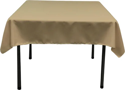 Miniatura 129 de LA Linen. Mantel cuadrado de popelina de poliéster