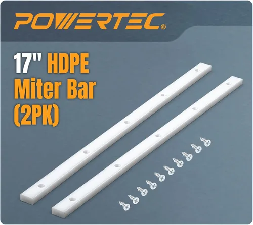 Miniatura 8 de POWERTEC Table Saw Sled, HDPE Miter Bars, Crosscut Sled Miter Bar, Miter Slot Hardware, Miter Gauge System for Table Saw Kit