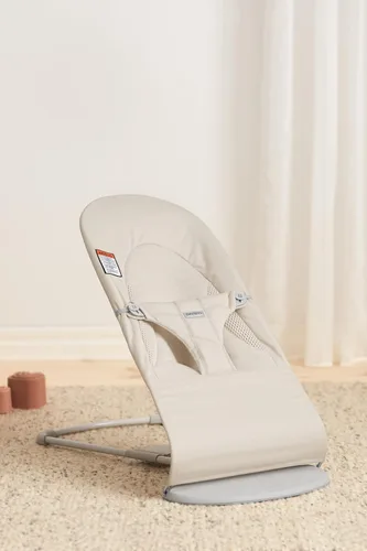 Miniatura 10 de BabyBjörn Bouncer Balance Suave, beige claro, tejido/jersey, tritela Asiento gorila ajustable 2 en 1 para bebé y silla para niños pequeños, recién