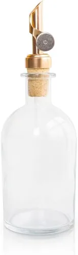 Miniatura 11 de Rail19 Dispensador pequeño de enjuague bucal de vidrio transparente con boquilla de vertido de metal, dispensador de aceite de cocina y vinagre