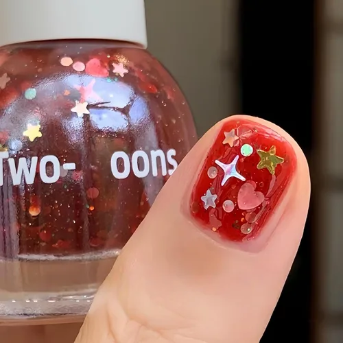Miniatura 14 de Esmalte de uñas a base de agua Aurora verde brillante, esmalte de uñas con efecto cromado iridiscente, esmalte de uñas no tóxico para mujeres