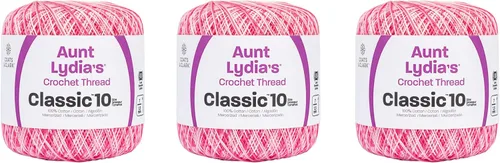 Miniatura 4 de Aunt Lydia Classic Crochet - 3 unidades de 350y/1,049.9 ft - Natural