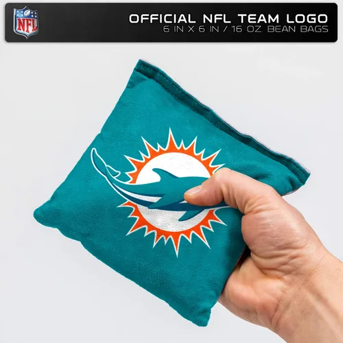 Miniatura 4 de Wild Sports - Bolsas de frijoles de doble cara de fútbol americano profesional de la NFL, 8 unidades, bolsas de lanzamiento de primera calidad