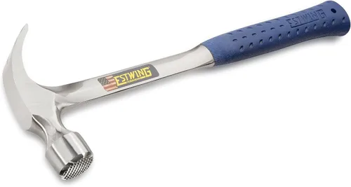 Miniatura 2 de ESTWING Martillo de encuadre – Martillo de garra curvada de mango largo de 22 onzas con cara fresada y agarre de reducción de golpes – E3-22CM