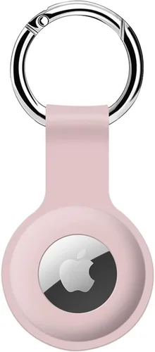 ColorCoral Funda Soporte para Airtag Manga de Silicona Ultra Ligera para Air Tags Cubierta Protectora Duradera Anti-Rayones con Accesorio de Anillo