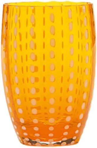 Miniatura 8 de Zafferano Perle - Vaso de cristal transparente hecho a mano, 32 h 4.291 in d 2.795 in, 6 piezas, transparente Claro