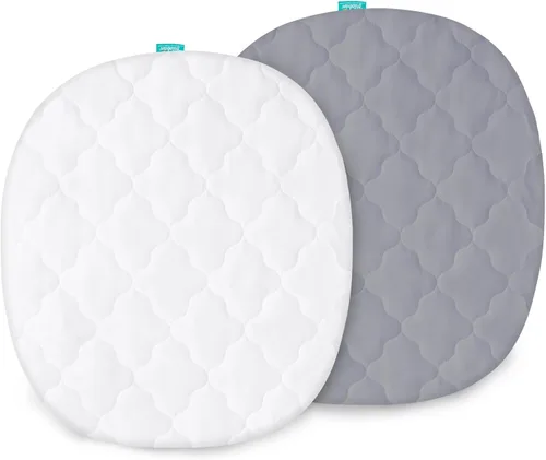 Miniatura 8 de Funda impermeable para colchón de moisés, se adapta a moisés UPPAbaby de 13 x 30 pulgadas y cuna Snoo Smart Sleeper, ultra suave, transpirable