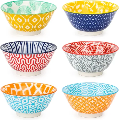 Miniatura 12 de KitchenTour Juego de Platos para Salsa de Soja de 2.7 oz, Juego de Cuencos de Cerámica para Salsas, Cuencos de Porcelana para Salsas de Inmersión