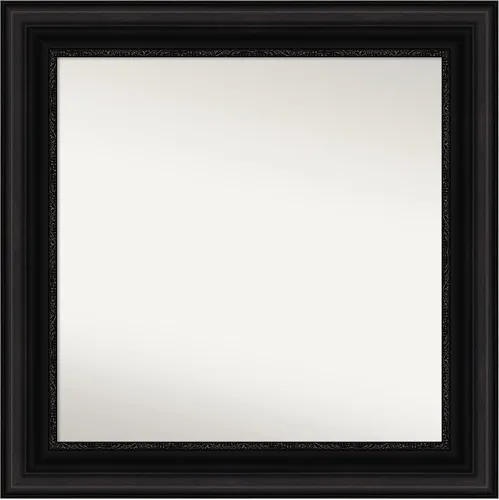 Miniatura 184 de Amanti Art Espejo personalizado, espejo de baño negro puente, espejo de pared o espejo de tocador de baño sobre el fregadero (26 x 26 pulgadas)