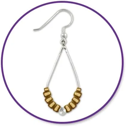 Miniatura 3 de Cuentas de semillas de vidrio dorado, cuentas doradas opacas para joyas y manualidades, 0.9 onzas