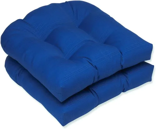 Miniatura 26 de Pillow Perfect 550435 - Cojines de asiento acolchados para exteriores/interiores Fresco (respaldo redondo), 19 x 19 pulgadas, amarillo, 2