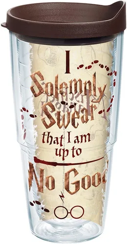 Tervis Vaso aislado de doble pared de Harry Potter I Solemnly Swear hecho en Estados Unidos mantiene las bebidas frías y calientes, 24 onzas, clásico