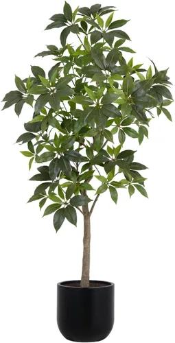 Miniatura 12 de CG Hunter Árbol de filodendro sintético, soporte de árbol artificial de alta calidad para interiores, 3 pies de alto, hojas realistas y tronco