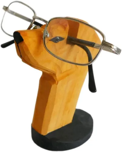 Miniatura 16 de Red Dollar Soporte para anteojos de animales tallados en madera hecha a mano, lindo soporte de exhibición de lentes de sol, mesita de noche