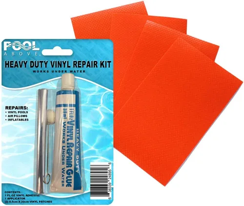 Miniatura 9 de Kit de parches de reparación de vinilo resistente Pegamento adhesivo de cemento de vinilo y parches de colores para inflables, barcos, balsas