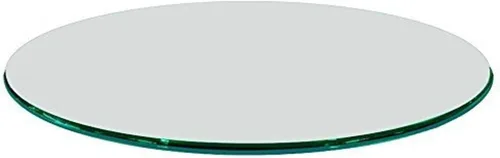 Miniatura 82 de Fab Glass - Mesa redonda de cristal de 48 in, grosor de 3/4 in, cristal pulido plano templado, Vidrio, Transparente