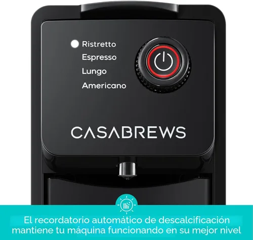 Miniatura 6 de CASABREWS CM7036E - Máquina de café espresso para cápsulas Nespresso, cafetera compacta de 20 bares con tanque de agua extraíble de 21 onzas y 4