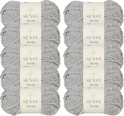 Miniatura 87 de Sensy Roving - Ovillo de lana multicolor, 3.5 onzas, 132 yardas, calibre 5, voluminoso (otoño)