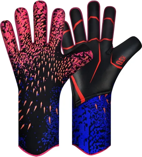 Miniatura 9 de Guantes de Portero de Fútbol, Guantes de Portero de Fútbol con Agarre Definitivo con Tallas 6/7/8/9/10, Agarre Fuerte, Fútbol Americano para Negro