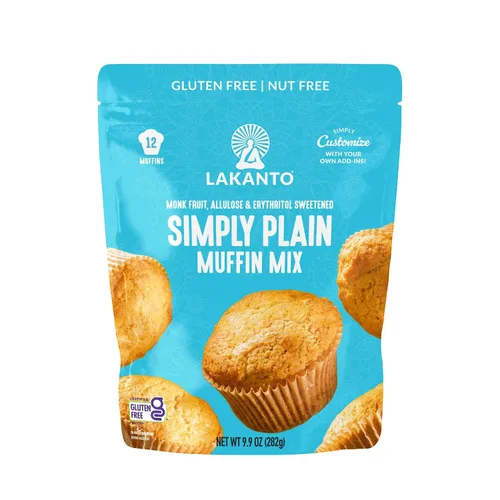 Miniatura 11 de Lakanto Mezcla para muffins de arándanos sin azúcar - Sabor natural, endulzada con edulcorante de fruta de monje, amigable con la dieta keto, 3