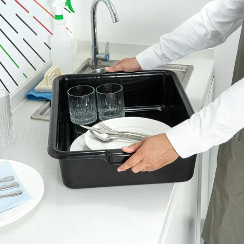Miniatura 5 de Restaurantware -Solo bañera: RW Clean 21.25 pulgadas x 15.7 pulgadas bañera de autobús, 1 caja de autobús regular - Tapa se vende por separado