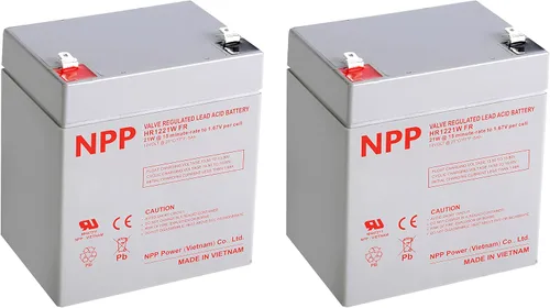 Miniatura 5 de NPP HR1221W - Batería AGM recargable de 12 V 5 Ah, terminales F2 de 21 vatios/celda de 126 vatios, baterías de puerta de garaje Chamberlain