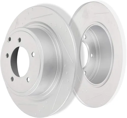 Miniatura 46 de SCITOO Rotores de freno traseros, 2 kits de frenos para Acura Integra 1990-2001, Honda Civic 1992-1995 1999-2000, para Civic del Sol 1993-1997, CRX