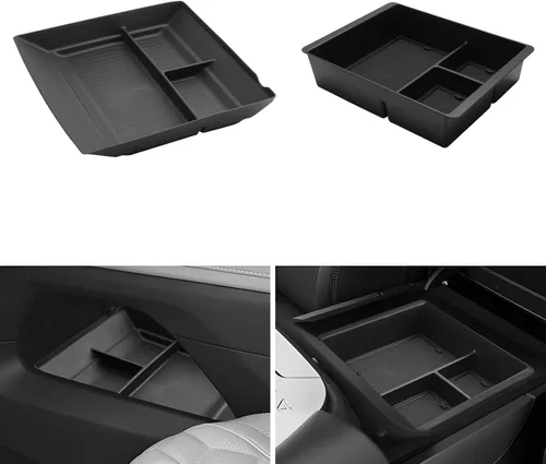 Miniatura 13 de LUWU Bandeja organizadora para consola central Ford Edge 2024 2020 2021 2022 2023 2024 Ford Edge SE/SEL/ST-Line/Titanio/ST, organizador de consola