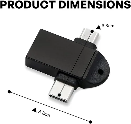 Miniatura 5 de Adaptador USB C OTG, Micro USB 2 en 1 y convertidor tipo C a USB 3.0 con transferencia de datos de 5 Gbps para teléfonos Android, tabletas
