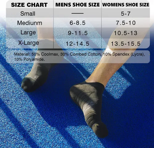 Miniatura 6 de Calcetines Coolmax deportivos antiampollas que absorben las ampollas sin costuras antiolor