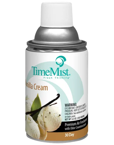 Miniatura 9 de TimeMist Recambios de ambientador medido de alta calidad, crema de vainilla, 7.1 onzas (caja de 12) - 1042737 - Dura hasta 30 días y neutraliza