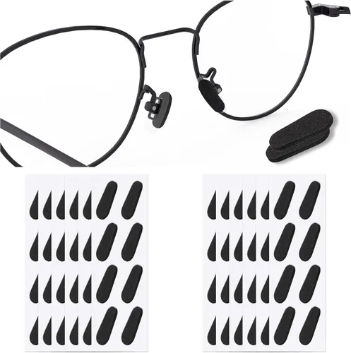 Miniatura 9 de SooGree 48 pares de almohadillas de espuma suave para la nariz, autoadhesivas, antideslizantes, almohadillas nasales delgadas de 0.039 pulgadas