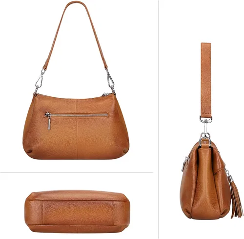 Miniatura 4 de Over Earth Bolsos de cuero para mujer, bolso de hombro pequeño Hobo para mujer