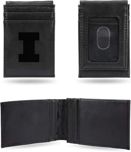 Miniatura 68 de Cartera de bolsillo frontal grabada con láser NCAA - Compacta/Cómoda/Delgada