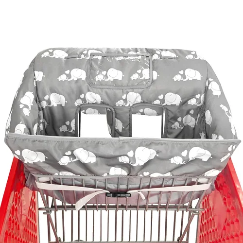 Miniatura 2 de Funda para carrito de compras y silla alta 2 en 1 para bebé, funda acolchada, estilo plegable y enrollable, portátil con bolsa de transporte