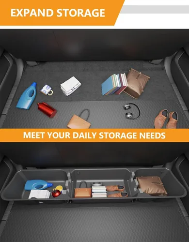 Miniatura 3 de KINGGERI Cajas de almacenamiento para debajo del asiento compatibles con Ford F-150 F150 SuperCrew Cab 2015-2026, Ford F-250 F-350 F-450 F-550 Super