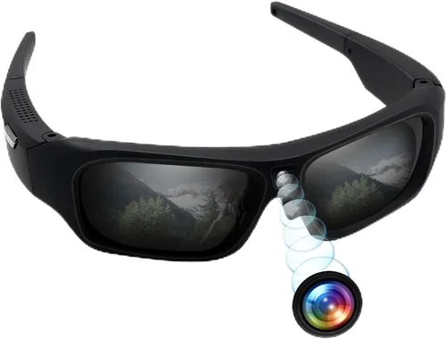 Gafas con Cámara HD 4K Gafas de Sol con Cámara de Video, Gafas Inteligentes con Cámara para Hombres y Mujeres, Cámara de Acción con Protección UV400
