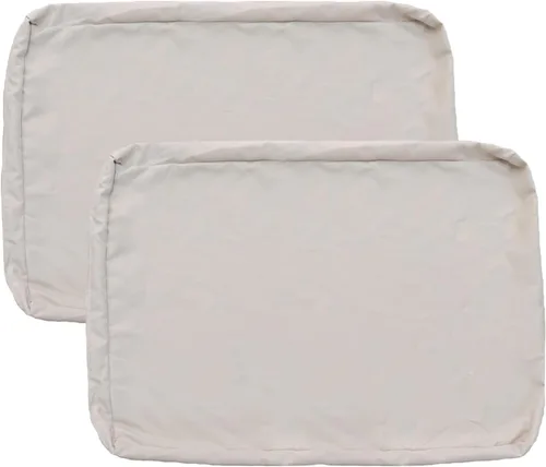 Miniatura 58 de FLYMEI Patio Cushion Covers 16x16x2.5 Waterproof Outdoor Cushion Cover Replacement 1Packs Outdoor Seat Cushion Slipcover for Rattan Chair Sofa, Beige