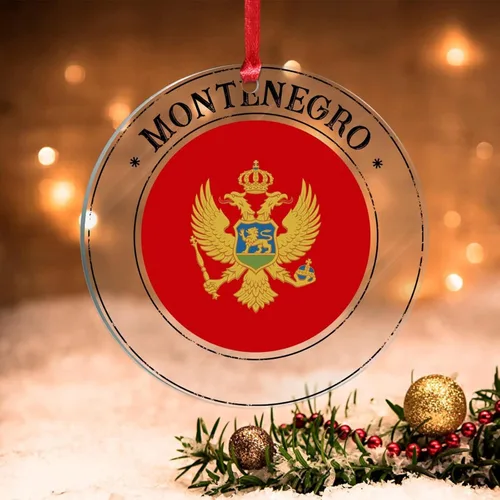 Miniatura 12 de Adornos de Navidad de Malasia, bandera de Malasia, adornos acrílicos, colgante para árbol de Navidad, bandera nacional, recuerdo del país