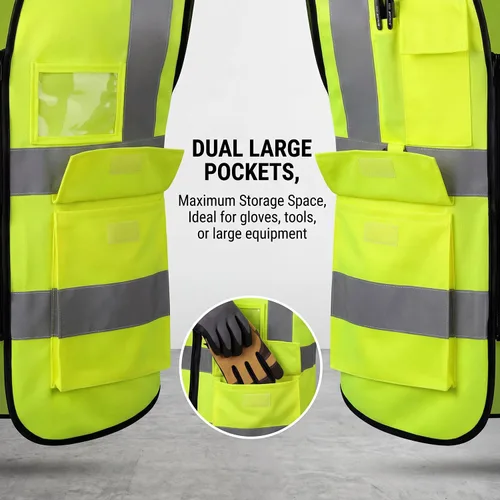 Miniatura 6 de Chaleco de seguridad, chaleco reflectante, chaleco de alta visibilidad, chaleco de construcción para mujeres y hombres, cumple con las normas