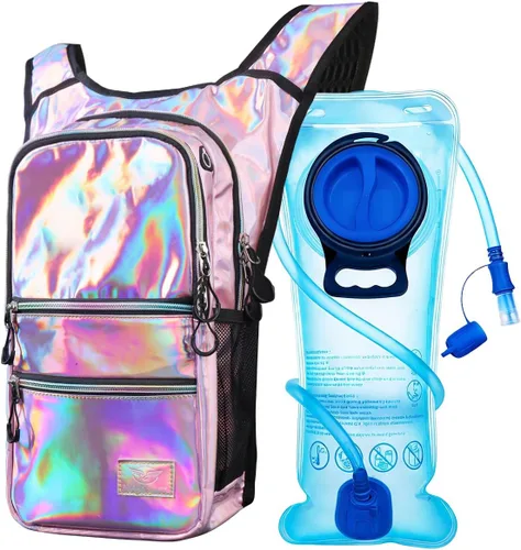 Miniatura 17 de Mothybot Paquete de mochila de hidratación, mochila de agua de 20 litros incluida, bolsa de hidratación de 2 litros, esencial para festivales