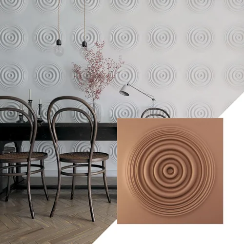 Miniatura 7 de Ekena Millwork 19 5/8 pulgadas de ancho x 19 5/8 pulgadas de alto, Shallow EnduraWall Panel decorativo de pared 3D, carbón