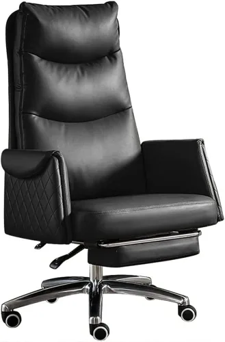 Miniatura 8 de White Executive Office Chair with Lumbar Support,Ergonomic Recliner Computer Desk Chair with Adjustable Backrest,Swivel Heavy Duty Gaming Chair for