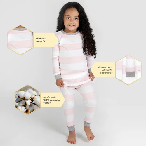 Miniatura 5 de Burt's Bees Baby - Pijama de camiseta y pantalón para bebé niña