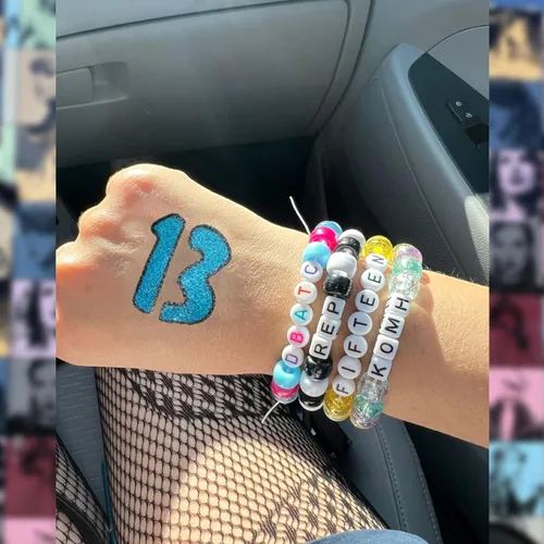 Miniatura 4 de 20 piezas que brillan en la oscuridad 13 tatuajes temporales pegatinas 13 mano tatuaje concierto rave accesorios