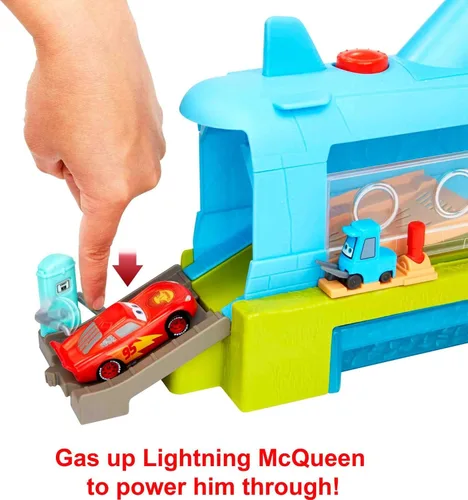 Miniatura 7 de Mattel Disney y Pixar Cars Toys, Submarine Car Wash Playset con cambio de color Lightning McQueen Toy Car, juego acuático