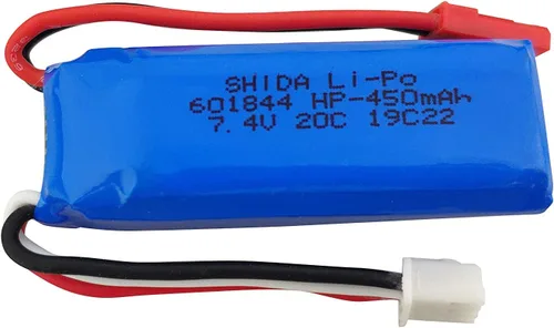 Miniatura 6 de sea jump Batería de litio de 7.4 V 450 mAh para wltoys K969 K979 K989 K999 P929 P939 284131 de alta velocidad con control remoto para coche
