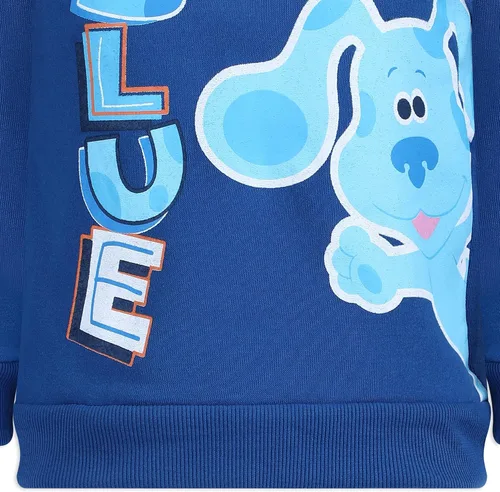 Miniatura 4 de Nickelodeon Blues Clues Boys Half Zip Up Pullover Hoodie for Infant and Toddler - BlueOrange
